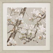 Magnolia Bloom Framed Art Gold Picture Frame Print Wall Art
