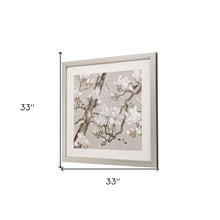 Magnolia Bloom Framed Art Gold Picture Frame Print Wall Art