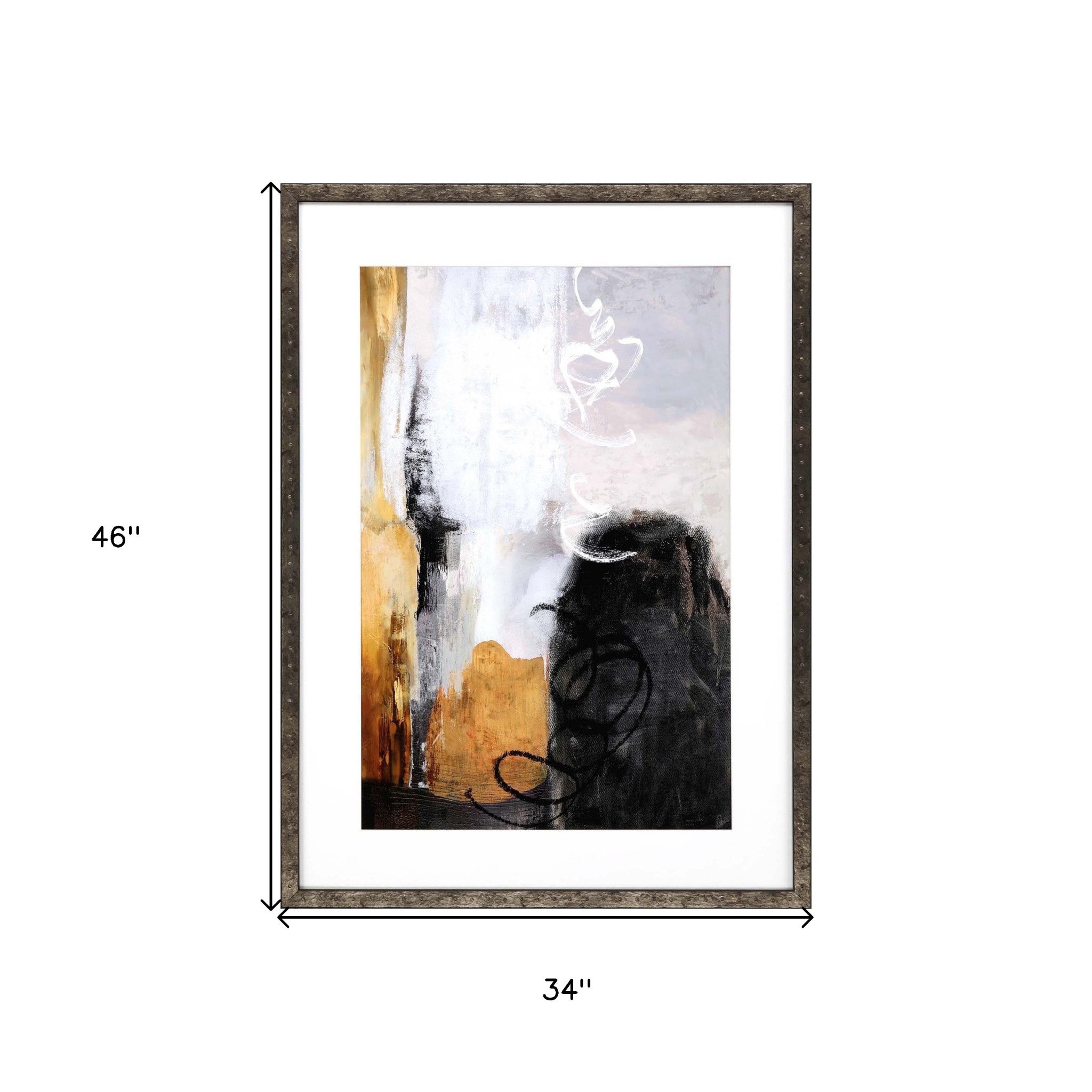 Oxidize - Express Framed Art Brown Picture Frame Print Wall Art
