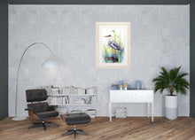 Heron Ii Framed Art White Picture Frame Print Wall Art