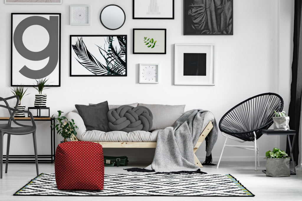 17" Turquoise Cube Polka Dots Indoor Outdoor Pouf Cover