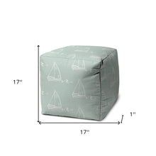 Green Cube Indoor Outdoor Pouf Cover 17