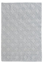 5’ x 7’ Gray Diamond Lattice Modern Area Rug