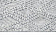 5’ x 7’ Gray Diamond Lattice Modern Area Rug