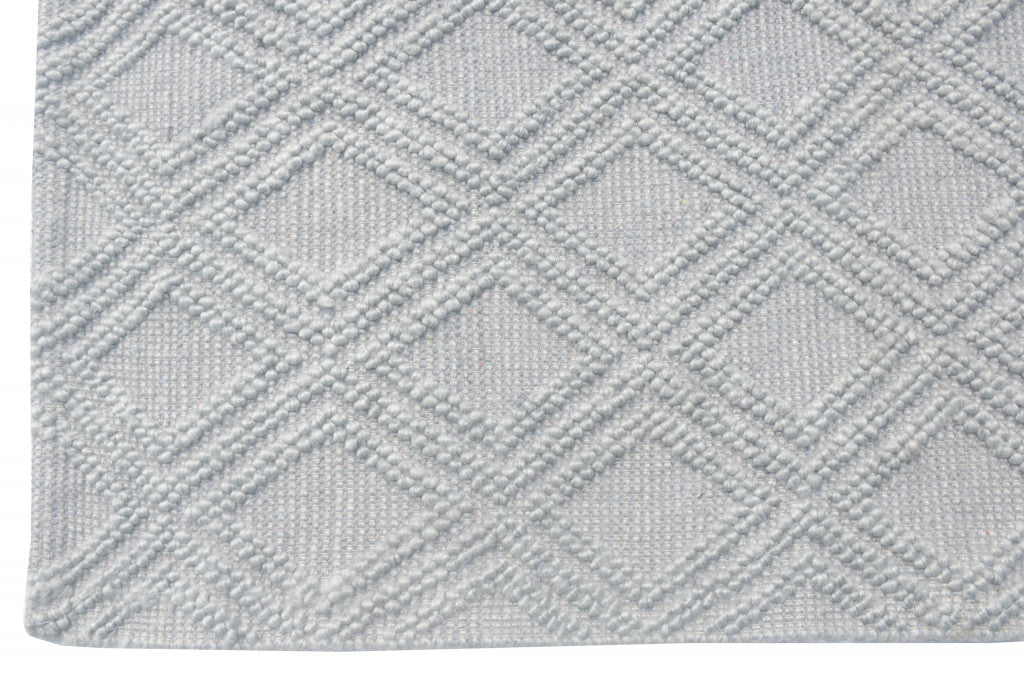 6' X 9' Grey Geometric Area Rug