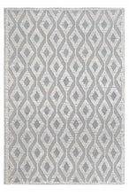 5’ x 7’ Ivory Gray Diamond Trellis Modern Area Rug