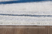 5’ x 8’ Navy Ivory Abstract Strokes Modern Area Rug