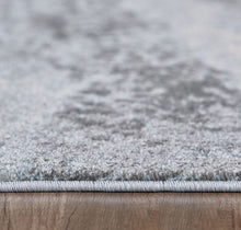 8’ x 11’ Blue Gray Abstract Mist Modern Area Rug