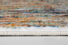 2’ x 7’ Blue Red Abstract Painting Modern Runner Rug