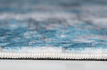 5’ x 8’ Blue Gray Abstract Cuboid Modern Area Rug