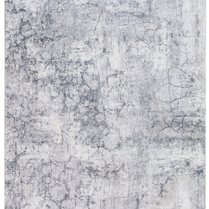 5’ x 8’ Gray Distressed Marble Area Rug