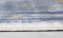 2’ x 7’ Gray Distressed Steps Abstract Runner Rug