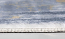 8’ x 10’ Gray Distressed Steps Abstract Area Rug