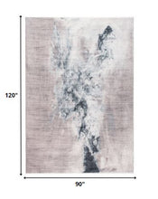 8’ x 10’ Sand Abstract Splash Modern Area Rug