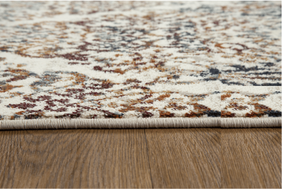 2’ x 8’ Ivory Brown Decorative Diamond Runner Rug