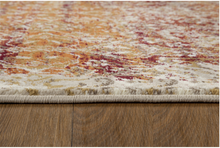 2’ x 8’ Rust Ivory Distressed Diamonds Runner Rug
