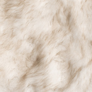 Gradient Tan Faux Fur Dining Chair Pad Set Of Two - 17" x 17"