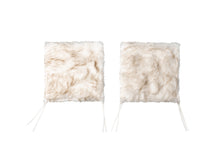 Gradient Tan Faux Fur Dining Chair Pad Set Of Two - 17