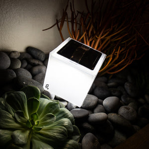 4" Modern Square Portable and Hangable Solar Lantern