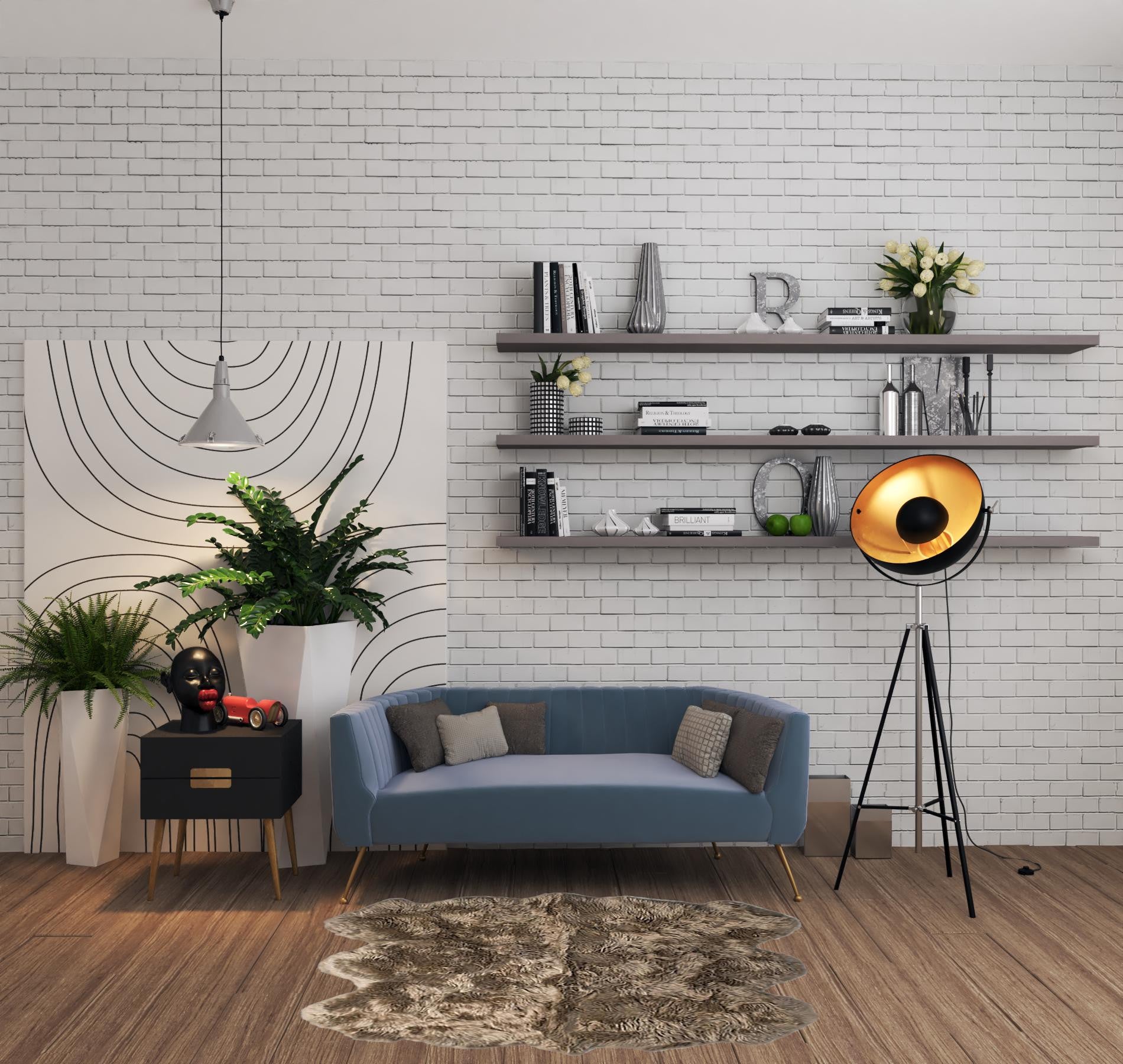 5' X 6' Taupe Wool Sheepskin Handmade Area Rug