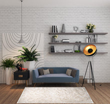 5' X 8' Ombre Tan Faux Fur Washable Non Skid Area Rug