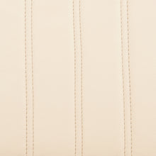 42 英寸奶油色人造皮革和木質旋轉吧台高度椅子