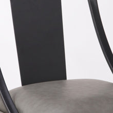 Taburete de bar giratorio con asiento cuadrado de metal y piel sintética gris de 30