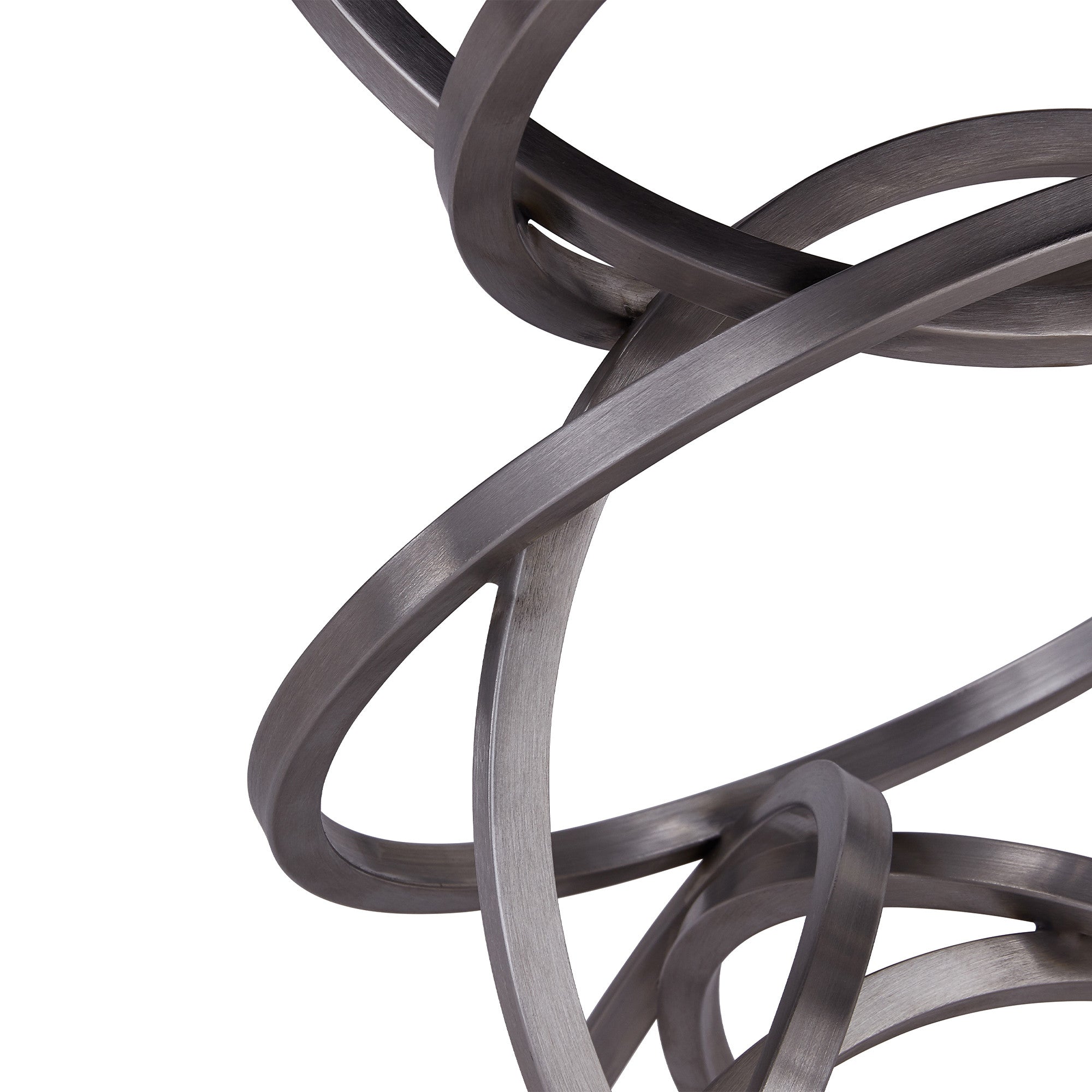 30" Brushed Stainless Steel And Gray Bar Height Backless Bar Chair