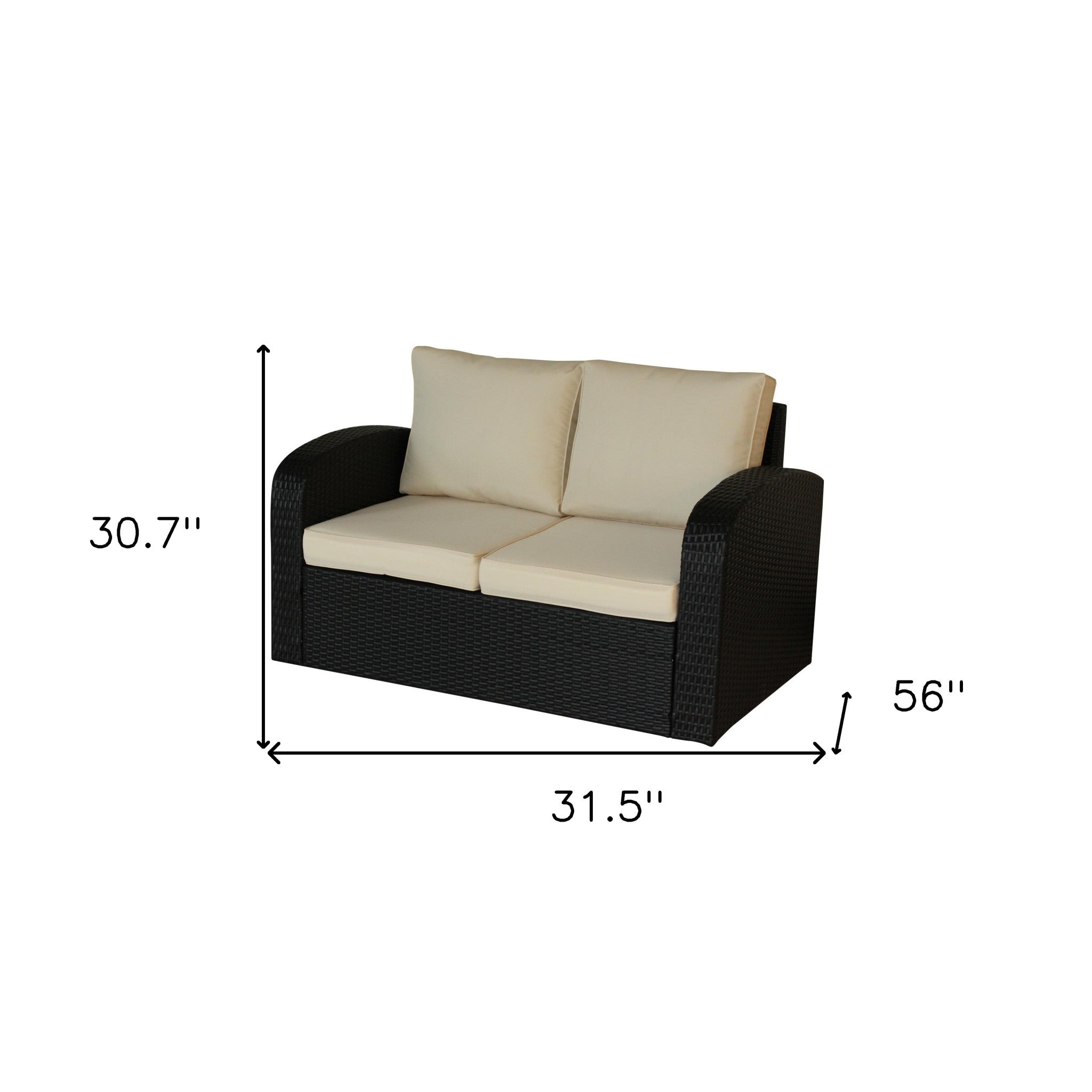 56" Standard Love Seat