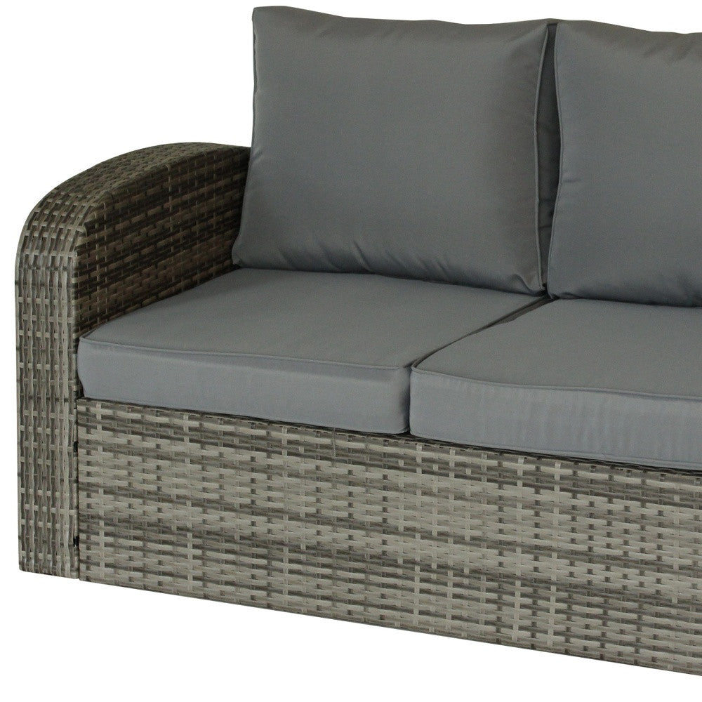 32" Gray Standard Love Seat