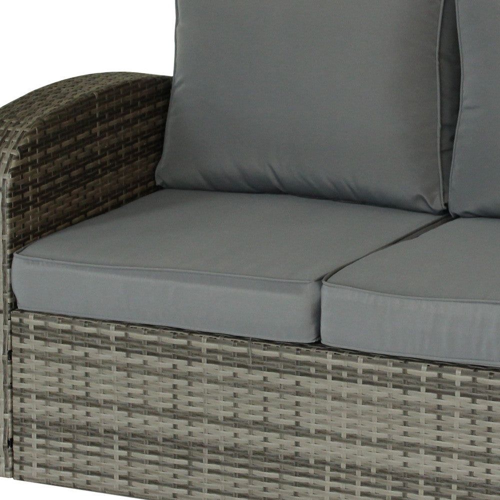 32" Gray Standard Love Seat
