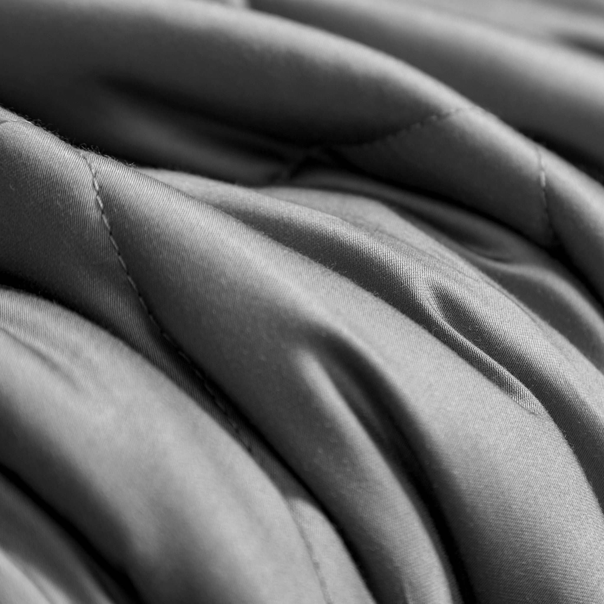 Grey Bamboo Weighted Breathable Throw Blanket