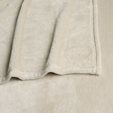 Ivory Solid Anti Microbial Oversized Throw