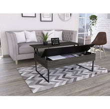Black Wood Rectangular Lift Top Coffee Table 49