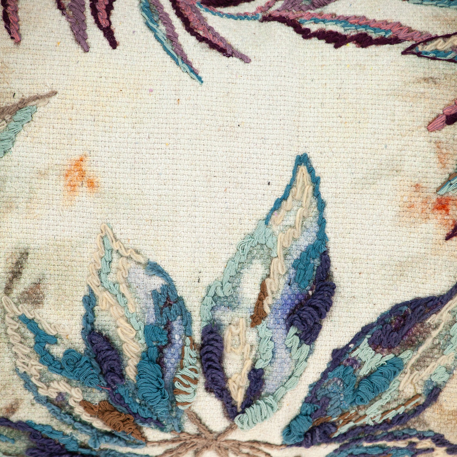 14 X 20 Multicolor Zippered 100% Cotton Throw Pillow