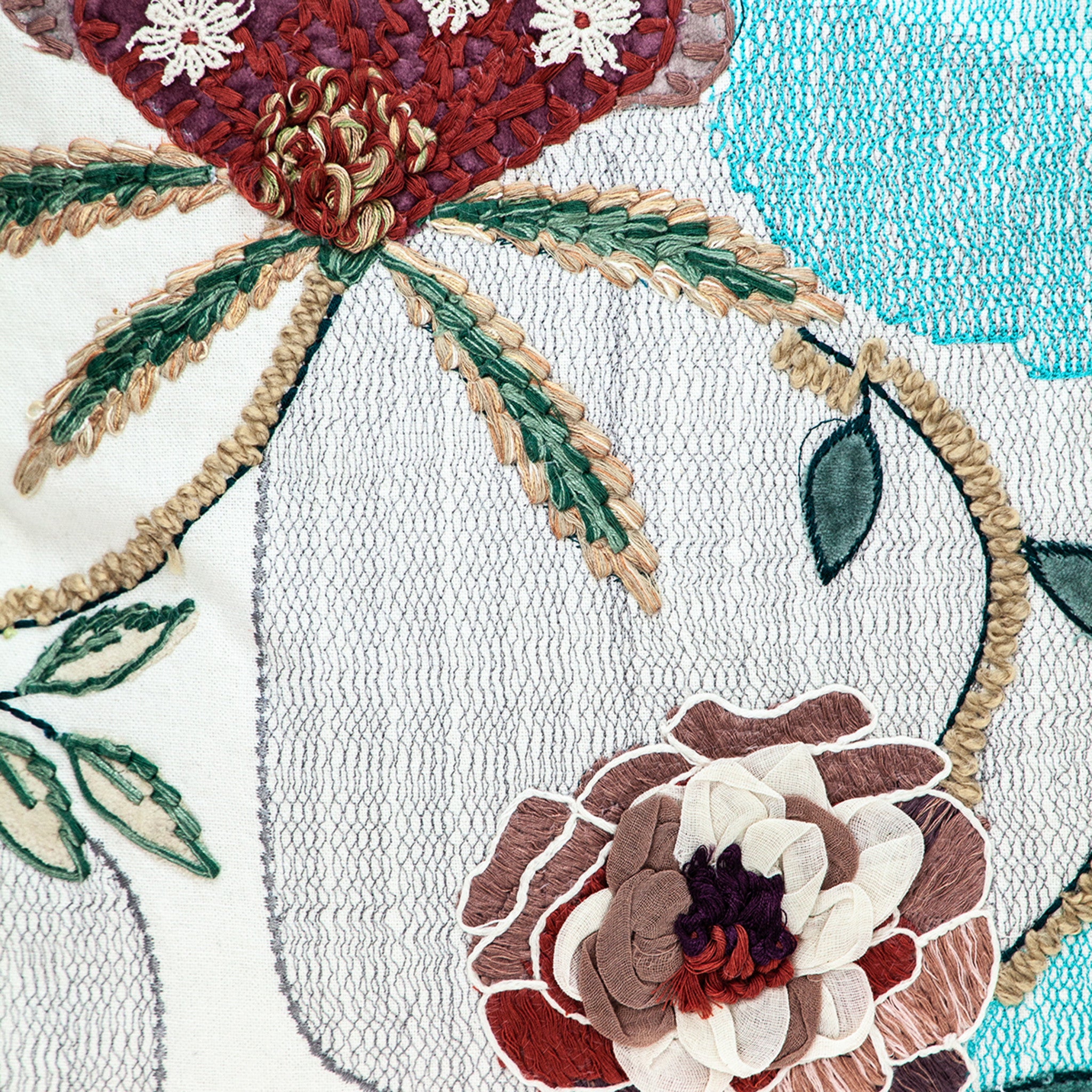 18 X 18 White Zippered 100% Cotton Throw Pillow