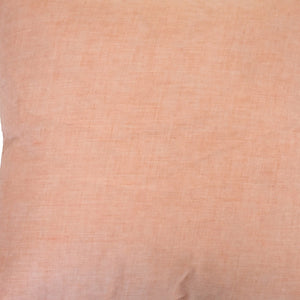 17" X 17" Coral And White Damask Zippered Polyester Throw Pillow With Tassels