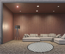 Black And White Round Gingham Non Skid Indoor Outdoor Area Rug - 8' x 8'