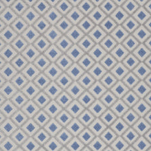 9' X 12' Blue And Grey Gingham Non Skid Indoor Outdoor Area Rug