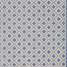 10' X 13' Blue And Grey Gingham Non Skid Indoor Outdoor Area Rug