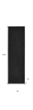 2' X 6' Black Non Skid Indoor Outdoor Runner Rug