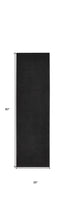 2' X 8' Black Non Skid Indoor Outdoor Runner Rug