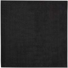 7' X 7' Black Square Non Skid Indoor Outdoor Area Rug