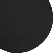 Black Round Non Skid Indoor Outdoor Area Rug - 8' x 8'