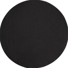 Black Round Non Skid Indoor Outdoor Area Rug - 8' x 8'