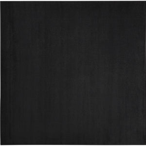 9' X 9' Black Square Non Skid Indoor Outdoor Area Rug