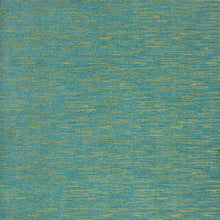 8' X 10' Blue And Green Striped Non Skid Indoor Outdoor Area Rug