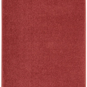 2' X 6' Brick Red Non Skid Indoor Outdoor Runner Rug