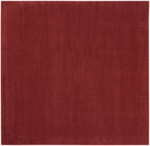 7' X 7' Brick Red Square Non Skid Indoor Outdoor Area Rug
