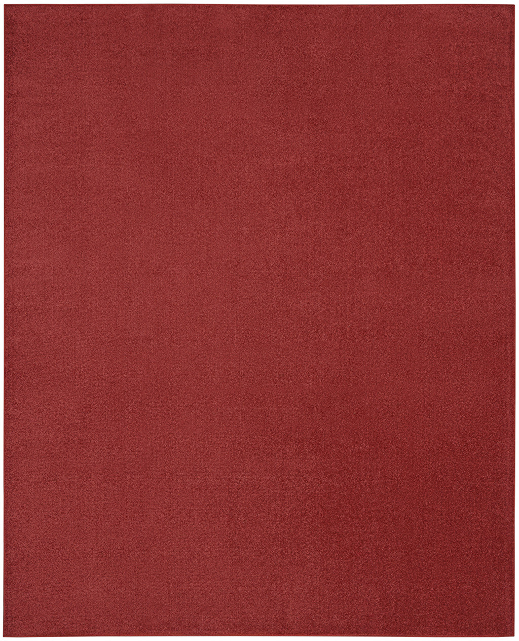 8' X 10' Brick Red Non Skid Indoor Outdoor Area Rug